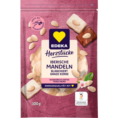 EDEKA Herzstücke Iberische Mandeln blanchiert ganz 100G 