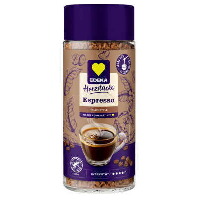 EDEKA Herzstücke Instantkaffee Espresso 100G 