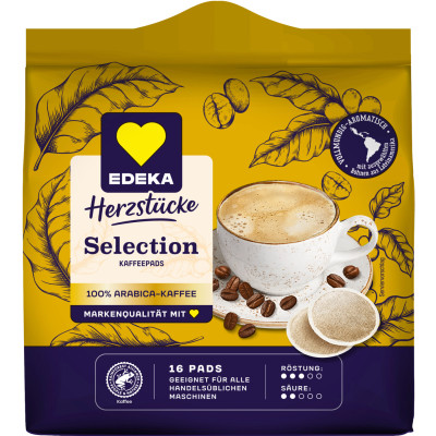 EDEKA Herzstücke Kaffeepads Selection 16ST 112G 