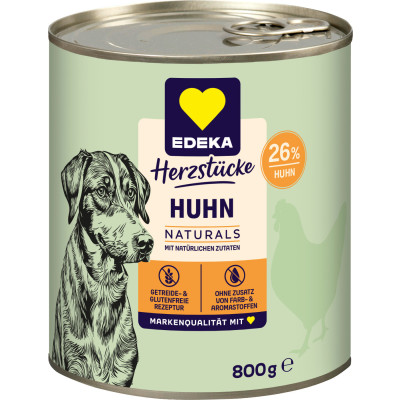 EDEKA Herzstücke Naturals Huhn Hundefutter 800G 