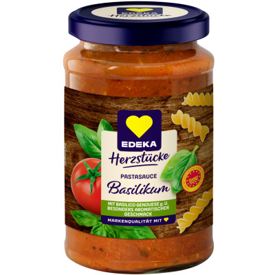 EDEKA Herzstücke Tomatensauce Basilikum 350G 