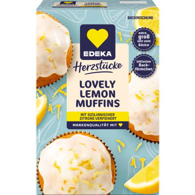EDEKA Herzstücke Lovely Lemon Muffins 340G 