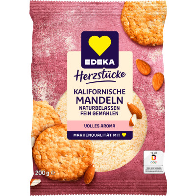 EDEKA Kalifornische Mandeln naturbessen, fein gemahlen 200G -   MHD 31.10.2025 