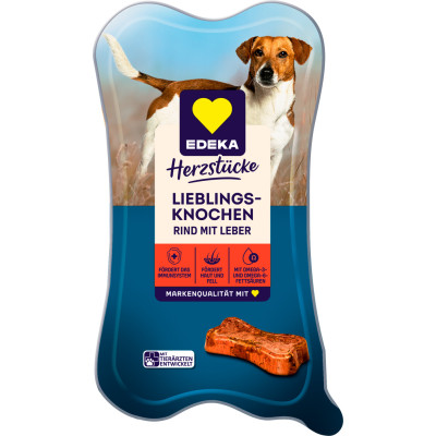 EDEKA Herzstücke Lieblingsknochen Rind mit Leber 175G