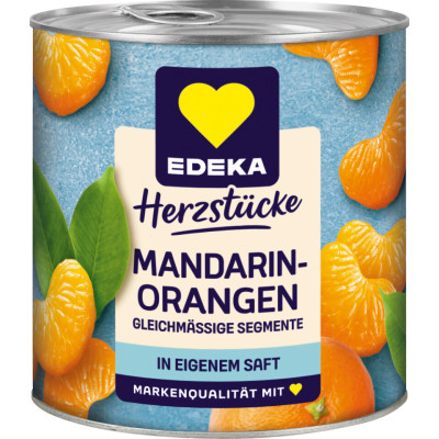 EDEKA Herzstücke Mandarin-Orangen in Mandarin-Orangensaft 300G 