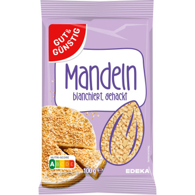 Gut & Günstig Mandeln blanchiert gehackt 100G 
