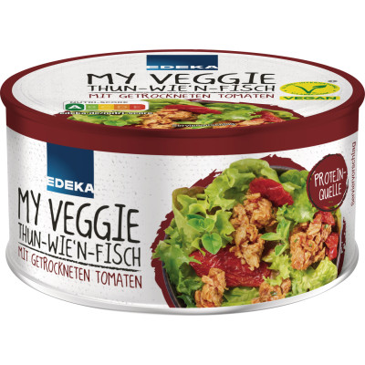 EDEKA My Veggie Thun-wie'n-Fisch mit getrockneter Tomate 150G 