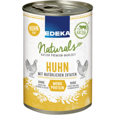 EDEKA Naturals Monoprotein Huhn Katzenfutter 400g
