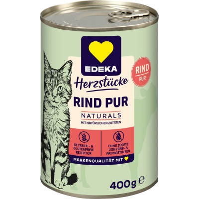 EDEKA Naturals für Katzen Monoprotein Rind 400g 