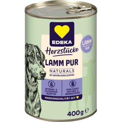 EDEKA Naturals Monoprotein Lamm Hundefutter 400g 