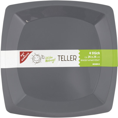 Edeka Teller Mehrweg 4ST 