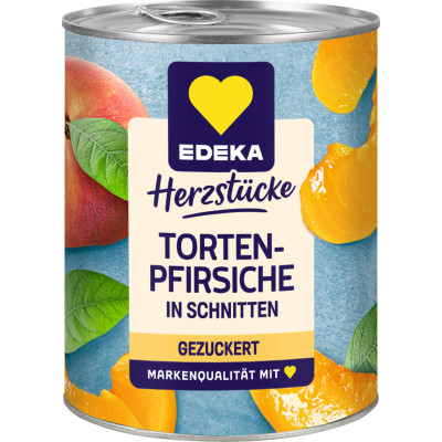 EDEKA Herzstücke Tortenpfirsiche in Schnitten gezuckert klein 225G 