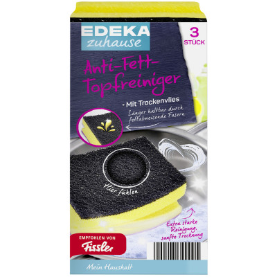 EDEKA zuhause Anti-Fett Topfreiniger 3 Stück 