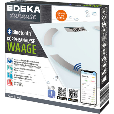 EDEKA zuhause Bluetooth Körperanalyse Waage 