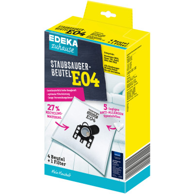 EDEKA zuhause Staubsaugerbeutel E04 4ST 