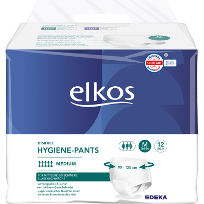Elkos Diskret Hygiene-Pants Medium 12ST 
