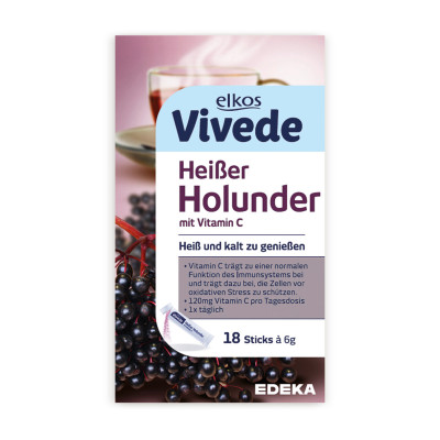 Elkos VIVEDE Heißer Holunder Sticks 18ST 108G 