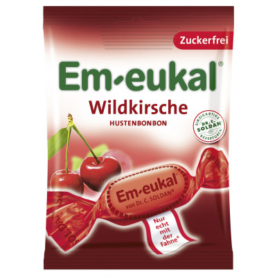 Em-Eukal Wildkirsche Hustenbonbons zuckerfrei 75G mindestens 15ST 