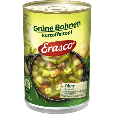 Erasco 1 Portion Grüne Bohnen Kartoffeltopf 400G 