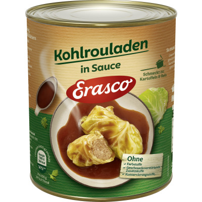 Erasco Kohlrouladen in Sauce