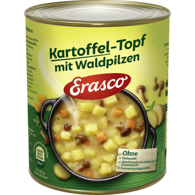 Erasco Kartoffel-Topf mit Waldpilzen 800G 