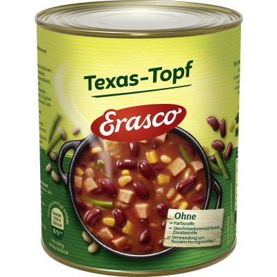 Erasco Texastopf 800G 