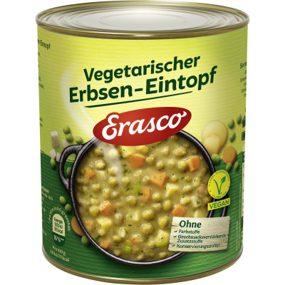 Erasco Vegetarischer Erbsen-Eintopf 800G 