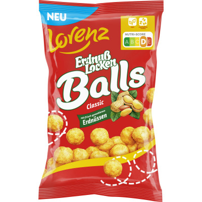 Lorenz Erdnuß Locken Balls 130G 