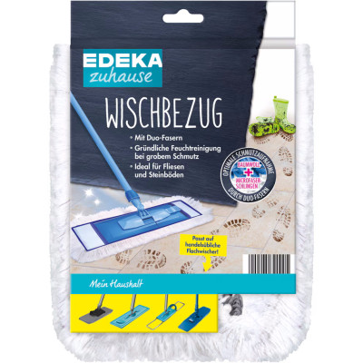 EDEKA zuhause Wischbezug Duo-Faser/Baumwolle 1ST 