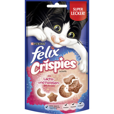 Felix Crispies Leckerlis mit Lachs- und Forellengeschmack 45G 