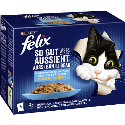 Felix so gut wie es aussieht Geschmacksvielfalt aus dem Wasser 12x85g