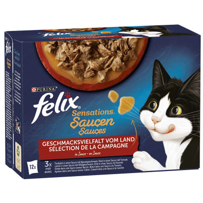 Felix Sensations Soße Geschmacksvielfalt vom Land 12x85g 