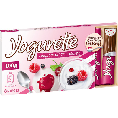 Ferrero Yogurette Panna Cotta Rote Früchte 8ST 100G 