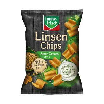 Funny-Frisch Linsen Chips Sour Cream 90G 