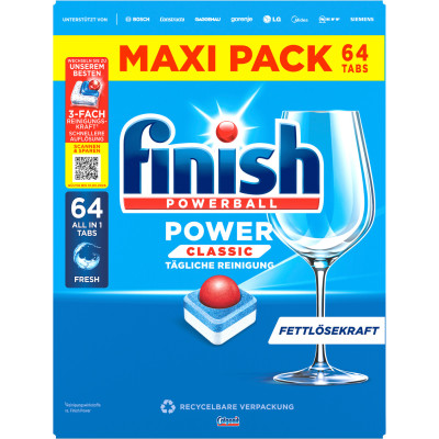 Finish Power Classic Maxipack Fresh 64ST 