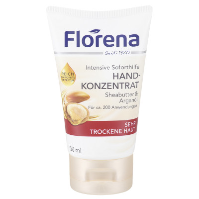 Florena Handkonzentrat Intensive Soforthilfe mit Sheabutter & Arganöl 50ML 