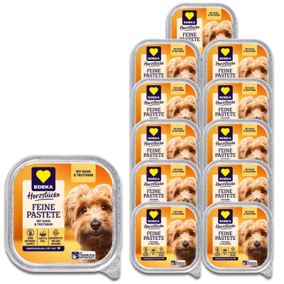 EDEKA Herzstücke Feine Pastete mit Huhn & Truthahn 11x150G 