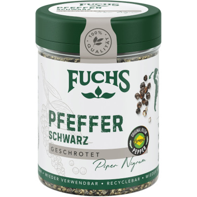 Fuchs Pfeffer schwarz geschrotet 60G 