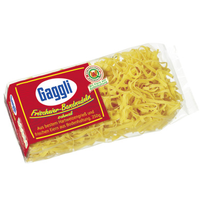 Gaggli Frischeier-Bandnudeln schmal 4mm 250G 