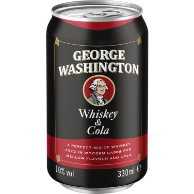 George Washington Whiskey & Cola 0,33L 