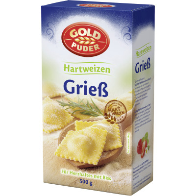Goldpuder Hartweizen-Grieß 500G 