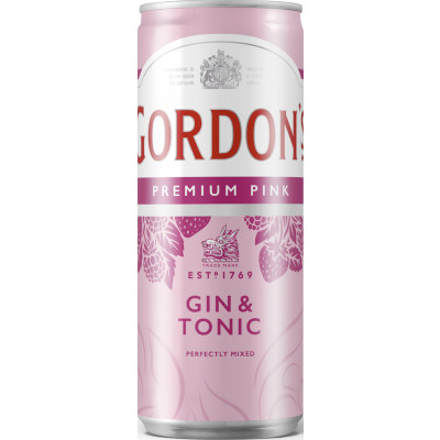 Gordon's Premium Pink Distilled Gin & Tonic 0,25L - Abverkauf 