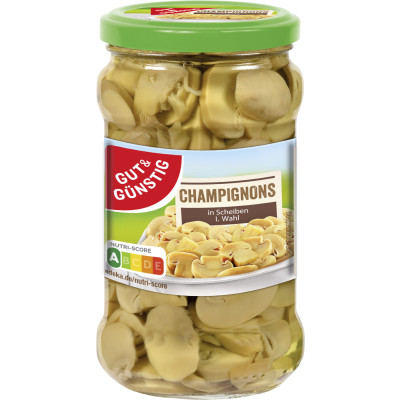 Gut & Günstig Champignons in Scheiben 1. Wahl 280G 
