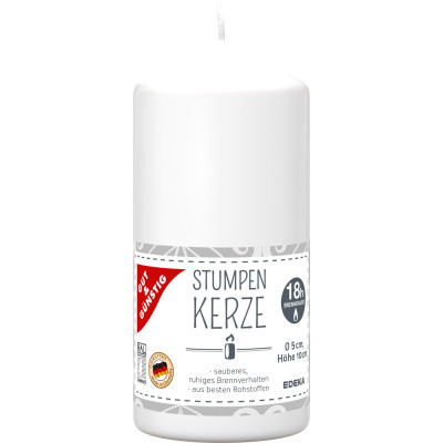 EDEKA Stumpenkerze weiß 100/48mm 1ST 