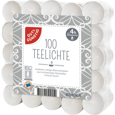 Gut & Günstig Teelichte 100ST 