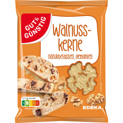 Gut & Günstig Walnusskerne gemahlen 200G 