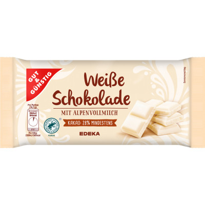 Gut & Günstig Weiße Schokolade 100G 
