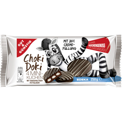 Gut & Günstig Choki Doki 4 Minikuchen 250G 