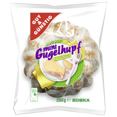 Gut & Günstig Mini Gugelhupf Zitrone 250G 