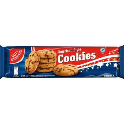 Gut & Günstig American Style Cookies 225G 